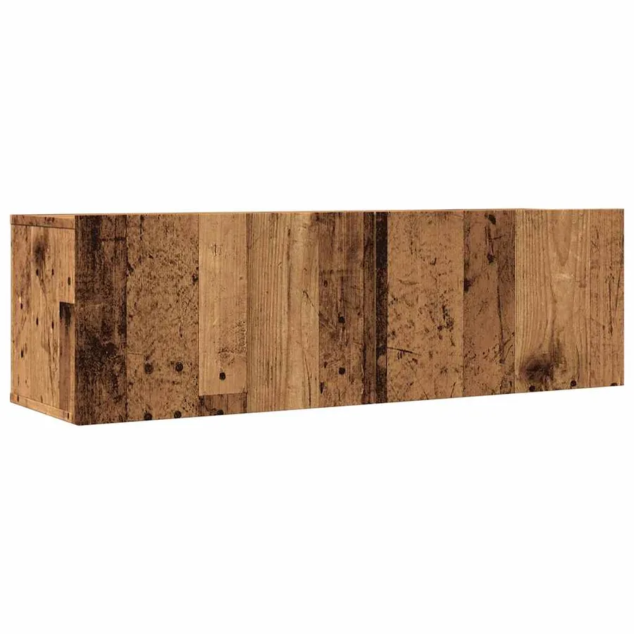 Meubles TV muraux 2 pcs vieux bois 100x30x30 cm - 2