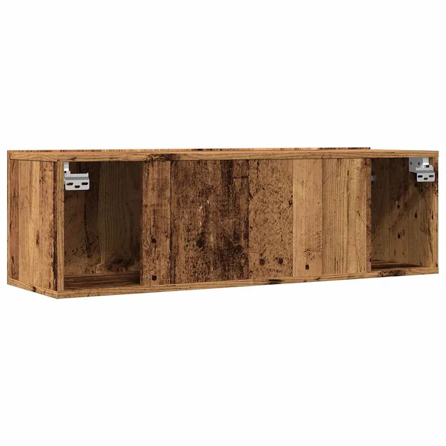Meubles TV muraux 2 pcs vieux bois 100x30x30 cm - 7