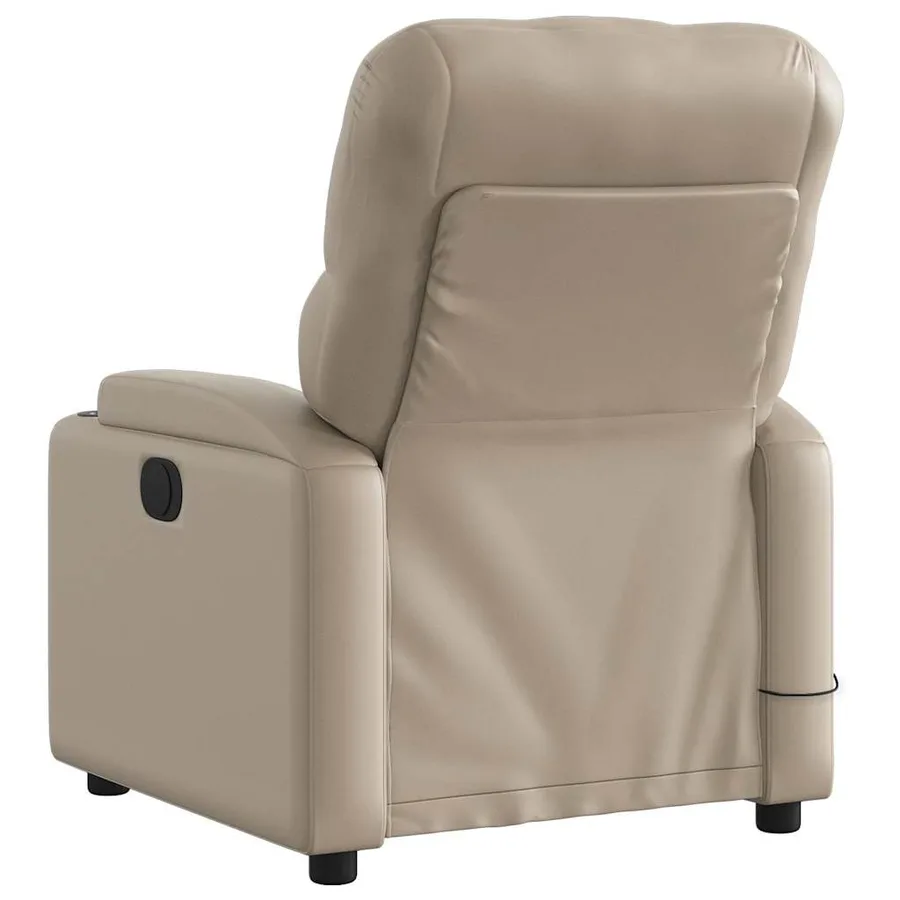 Fauteuil de massage inclinable Cappuccino Similicuir - 4