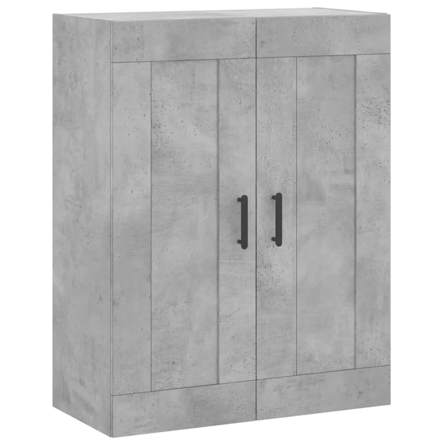 Armoires murales 2 pcs gris béton bois d'ingénierie - 5