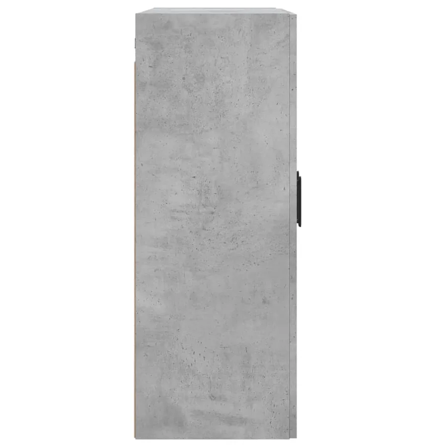 Armoires murales 2 pcs gris béton bois d'ingénierie - 7