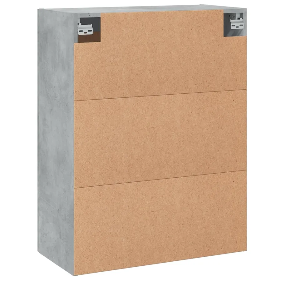 Armoires murales 2 pcs gris béton bois d'ingénierie - 8