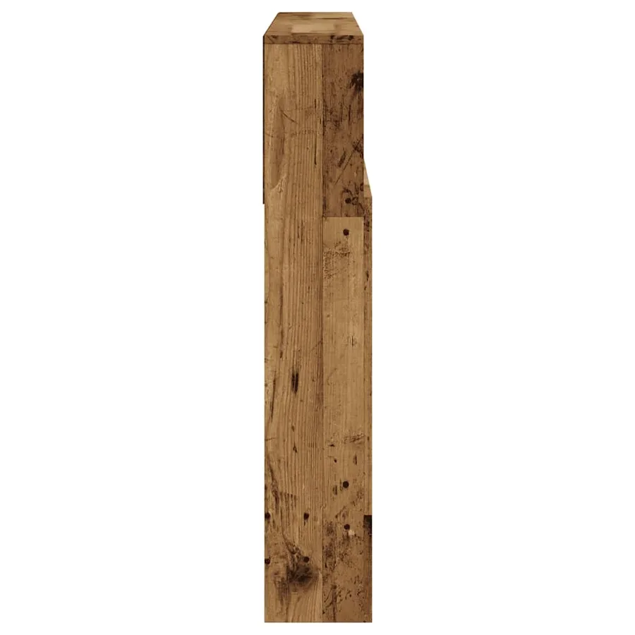 Armoire de tête de lit vieux bois 120x19x103,5 cm - 5