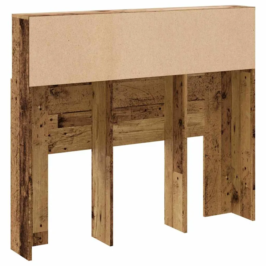 Armoire de tête de lit vieux bois 120x19x103,5 cm - 6