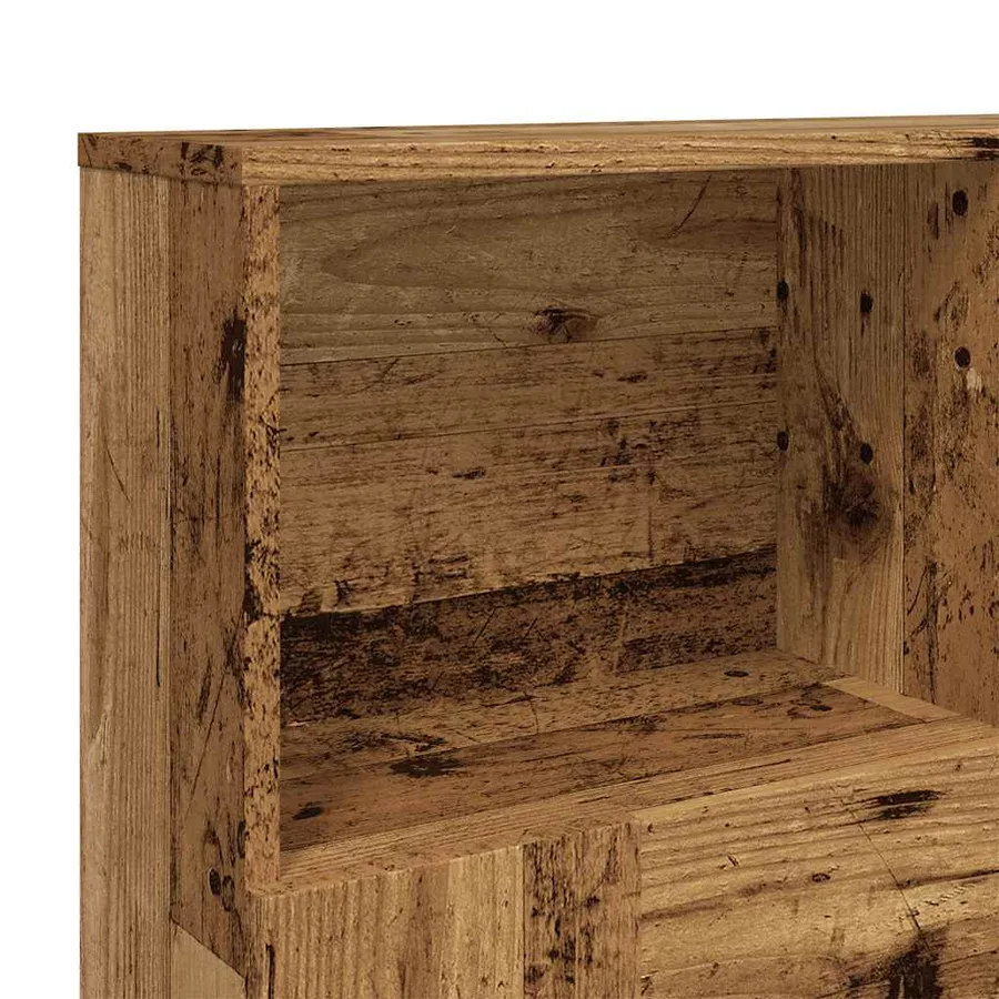 Armoire de tête de lit vieux bois 120x19x103,5 cm - 7