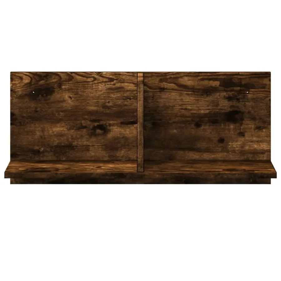 Armoire murale 70x16,5x30 cm chêne fumé bois d'ingénierie - 4
