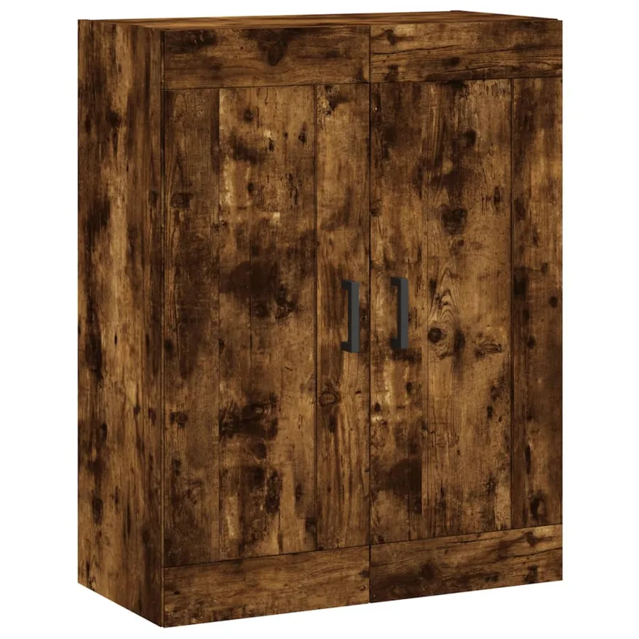 Armoires murales 2 pcs chêne fumé bois d'ingénierie - 5