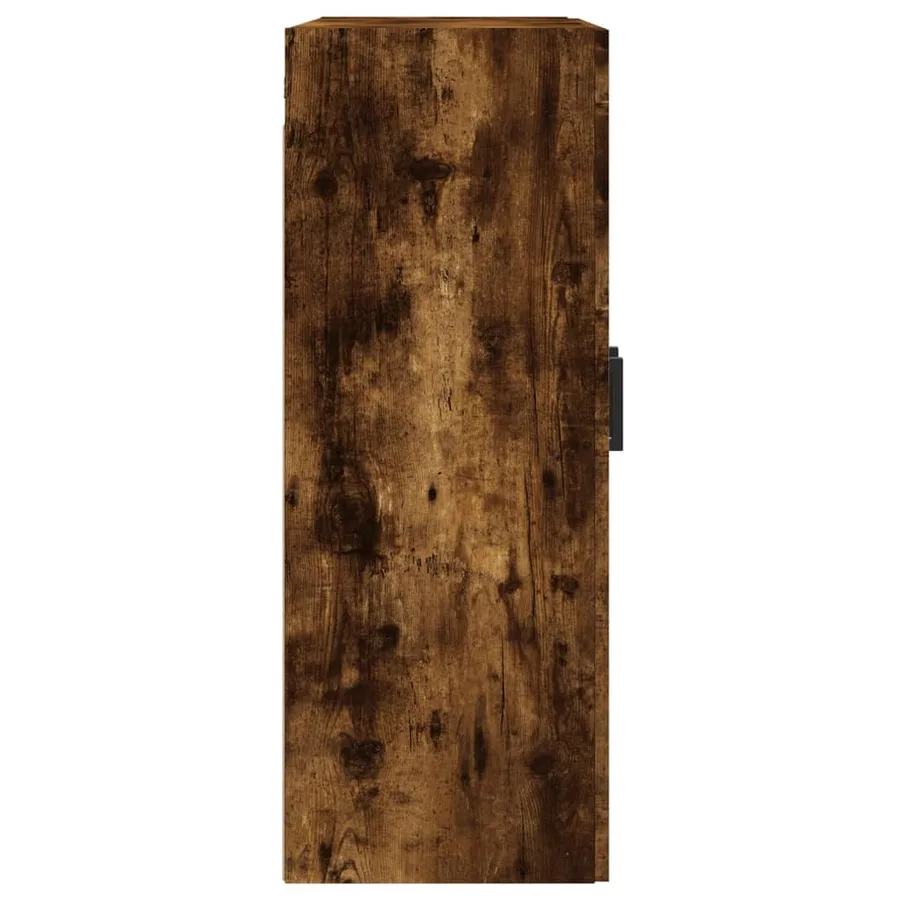 Armoires murales 2 pcs chêne fumé bois d'ingénierie - 7