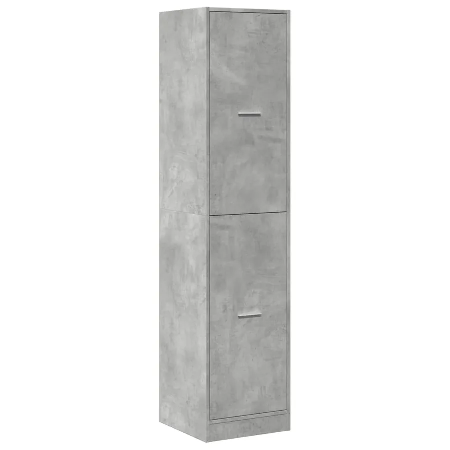 Armoire d'apothicaire gris béton 40x41x174,5 cm bois ingénierie - 4