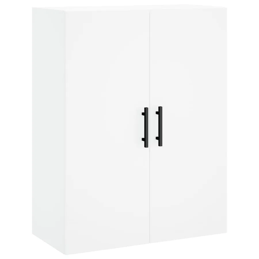 Buffet haut Blanc 69,5x34x180 cm Bois d'ingénierie - 5