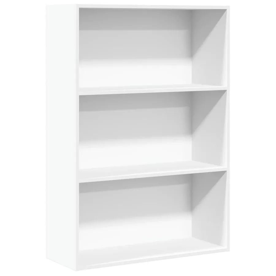 Bibliothèque blanc 80x30x114 cm bois d'ingénierie - 2
