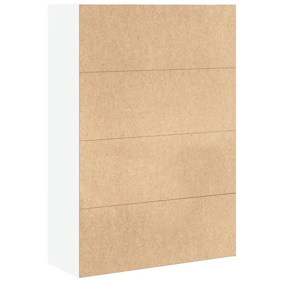 Bibliothèque blanc 80x30x114 cm bois d'ingénierie - 5