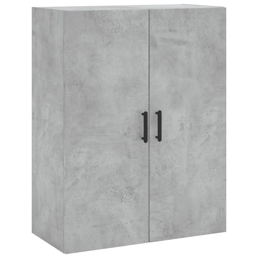 Buffet haut Gris béton 69,5x34x180 cm Bois d'ingénierie - 5