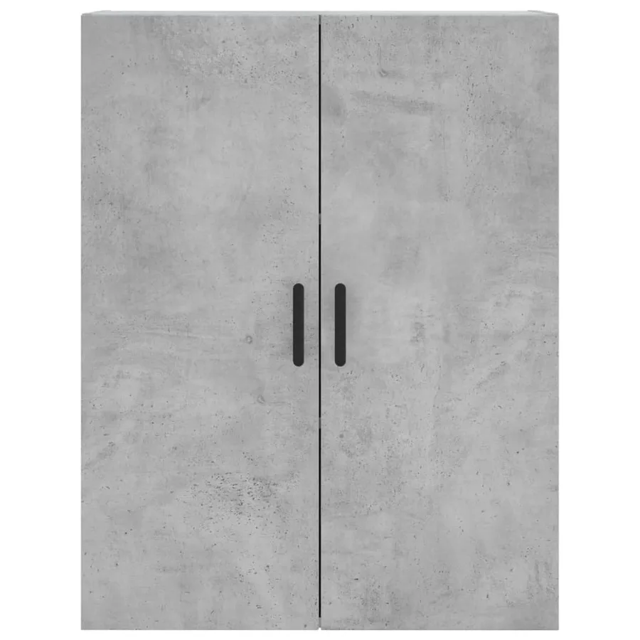 Buffet haut Gris béton 69,5x34x180 cm Bois d'ingénierie - 6