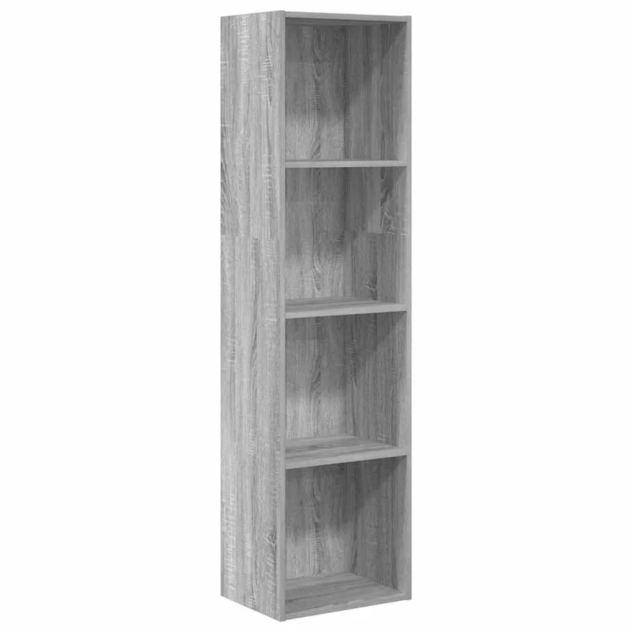 Bibliothèque sonoma gris 40x30x152 cm bois d'ingénierie - 2