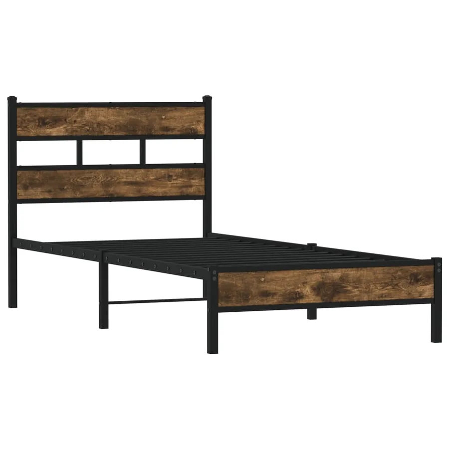 Cadre de lit sans matelas avec tête de lit 100x190 cm - 3