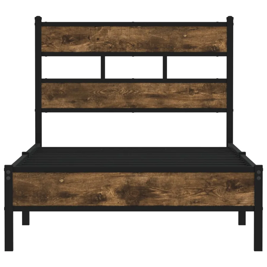 Cadre de lit sans matelas avec tête de lit 100x190 cm - 4