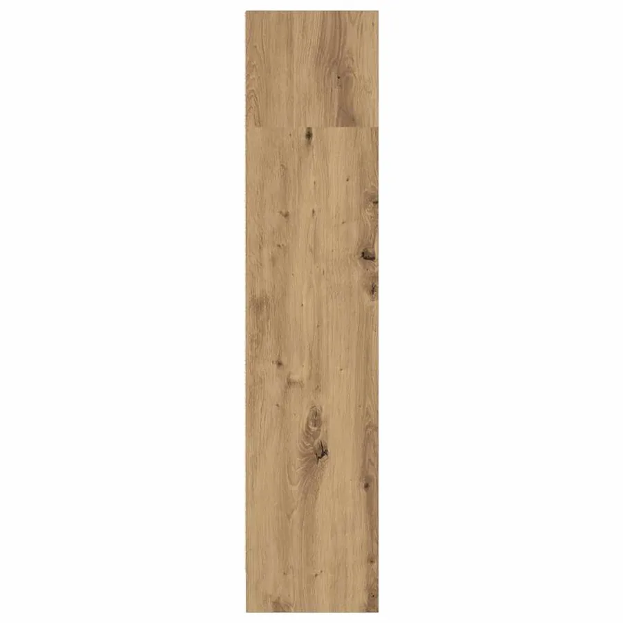 Bibliothèque chêne artisanal 80x24x109 cm bois d'ingénierie - 6