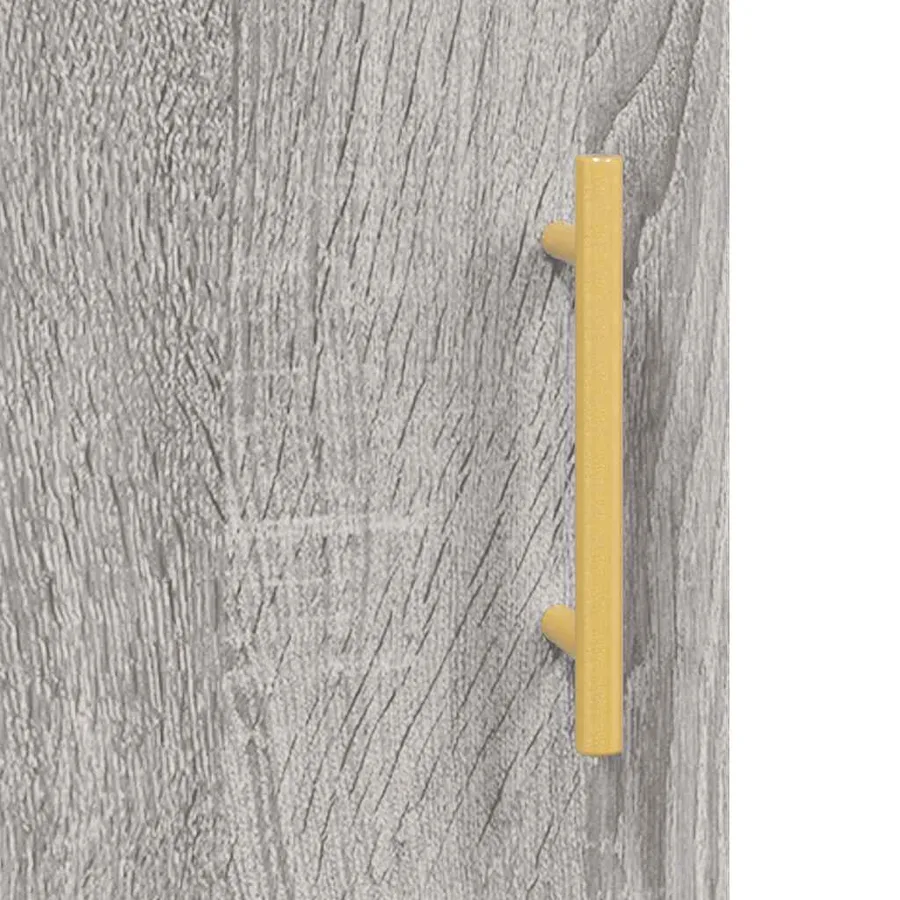 Buffet haut Sonoma gris 69,5x34x180 cm Bois d'ingénierie - 10