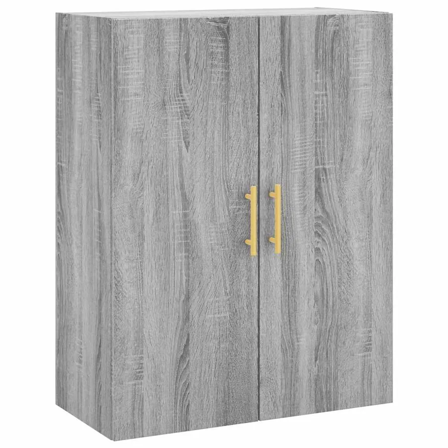 Buffet haut Sonoma gris 69,5x34x180 cm Bois d'ingénierie - 5