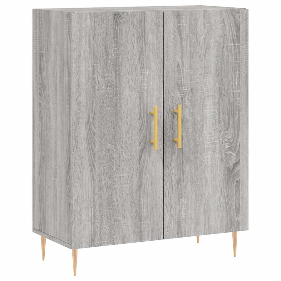 Buffet haut Sonoma gris 69,5x34x180 cm Bois d'ingénierie - 7