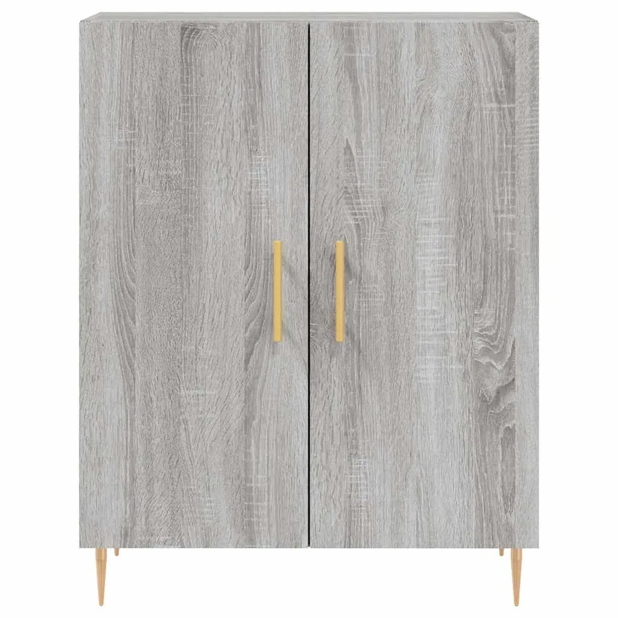 Buffet haut Sonoma gris 69,5x34x180 cm Bois d'ingénierie - 8