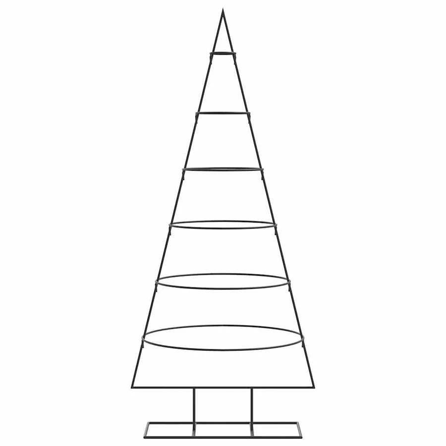 Arbre de Noël en métal pour décoration noir 150 cm - 3