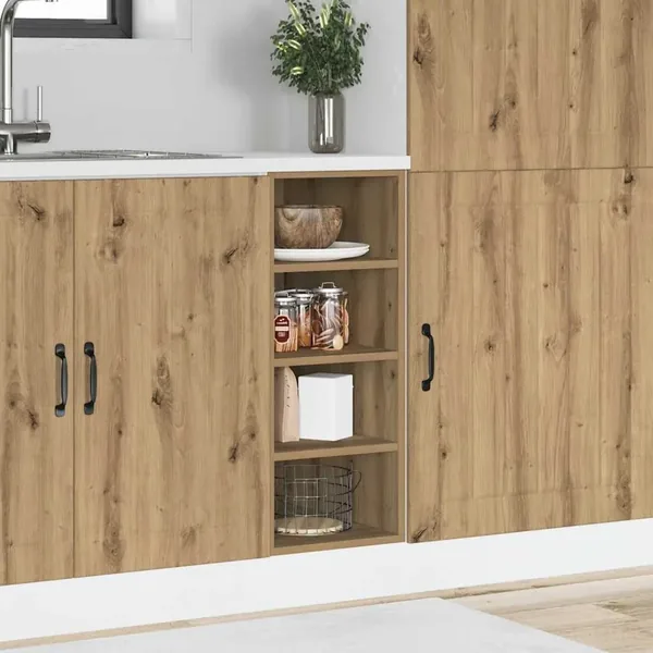 Meuble bas "Riga" Chêne artisanal 30 x 44,5 x 81,5 cm Bois d'ingénierie