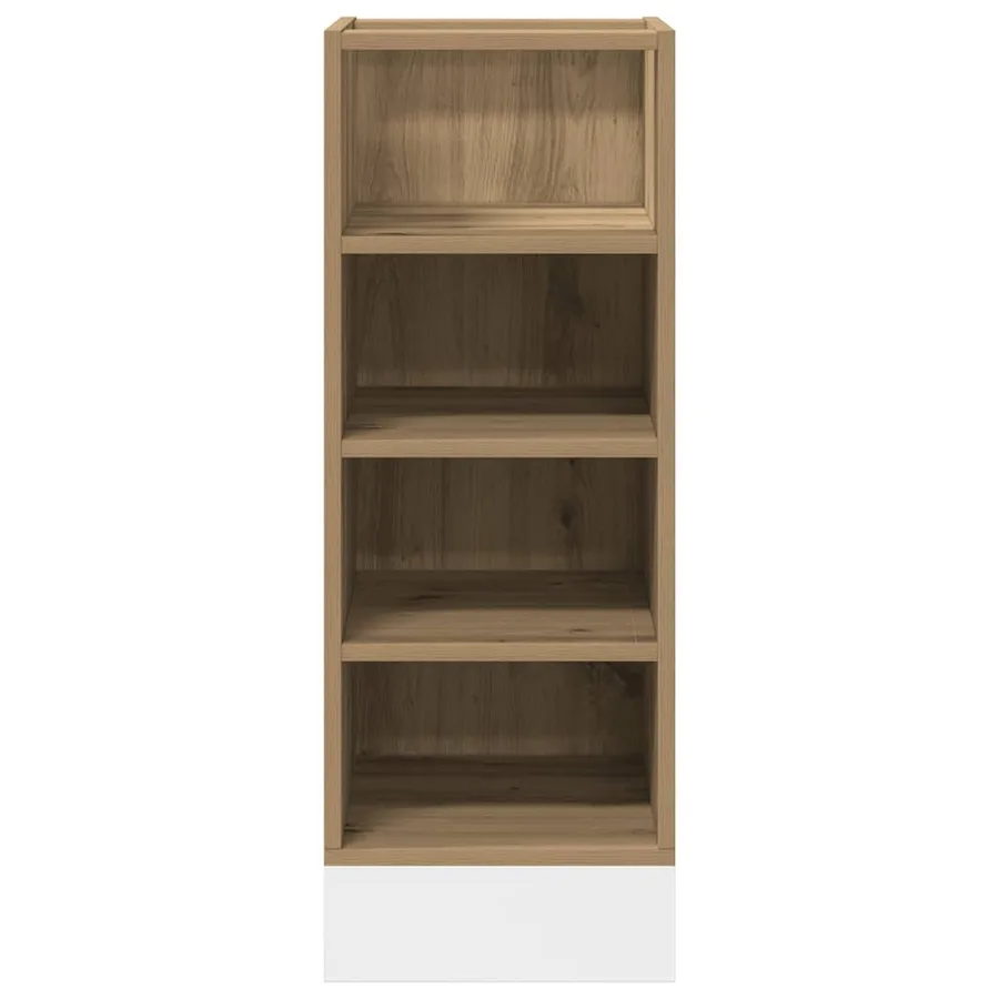 Meuble bas "Riga" Chêne artisanal 30 x 44,5 x 81,5 cm Bois d'ingénierie - 4