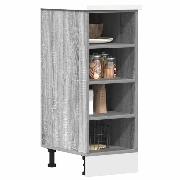 Meuble bas "Riga" Gris Sonoma 30 x 44,5 x 81,5 cm Bois d'ingénierie