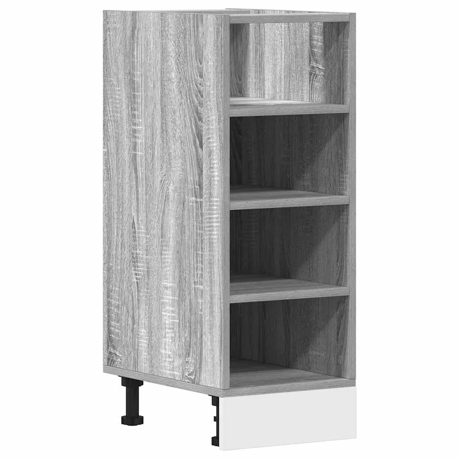 Meuble bas "Riga" Gris Sonoma 30 x 44,5 x 81,5 cm Bois d'ingénierie - 2