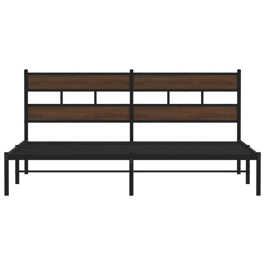 Cadre de lit sans matelas avec tête de lit 183x213 cm - 4