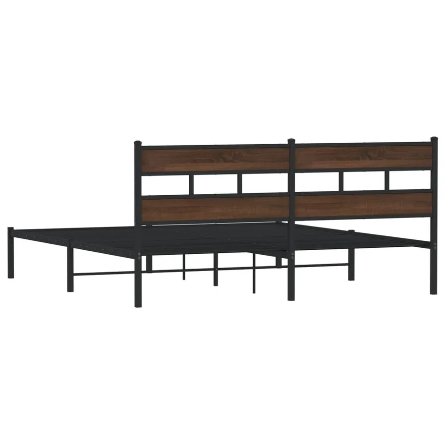 Cadre de lit sans matelas avec tête de lit 183x213 cm - 6