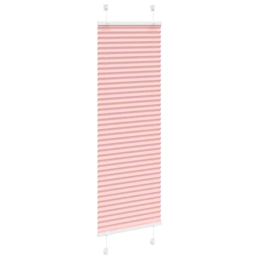 Store plissé rose 45x100 cm largeur du tissu 44,4 cm polyester - 3