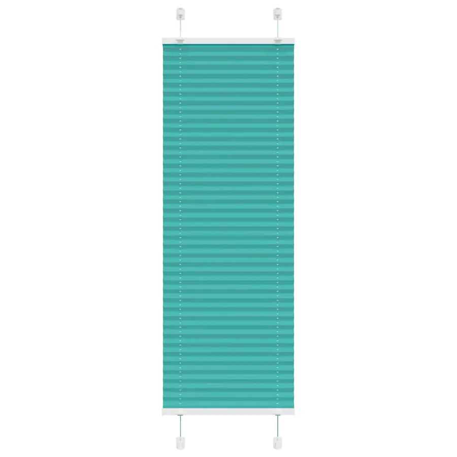 Store plissé vert pétrole 40x150 cm largeur du tissu 39,4 cm