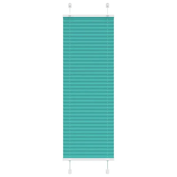 Store plissé vert pétrole 40x150 cm largeur du tissu 39,4 cm