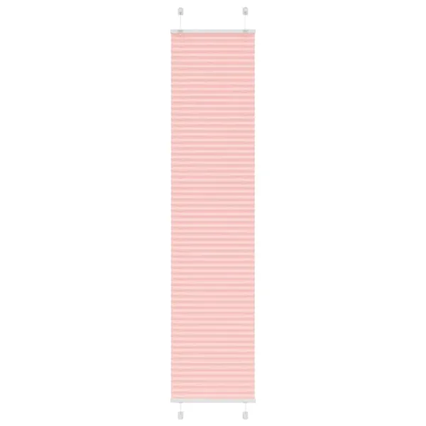 Store plissé rose 50x200 cm largeur du tissu 49,4 cm polyester