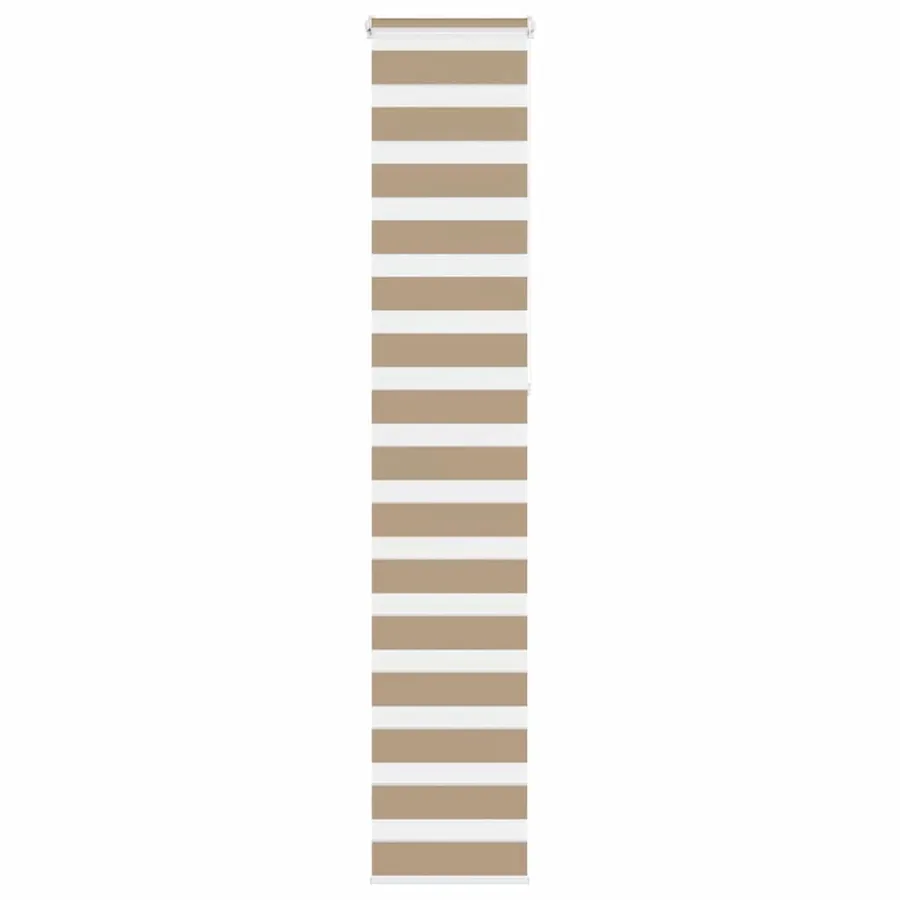 Store zèbre marron sable largeur du tissu 40,9 cm polyester