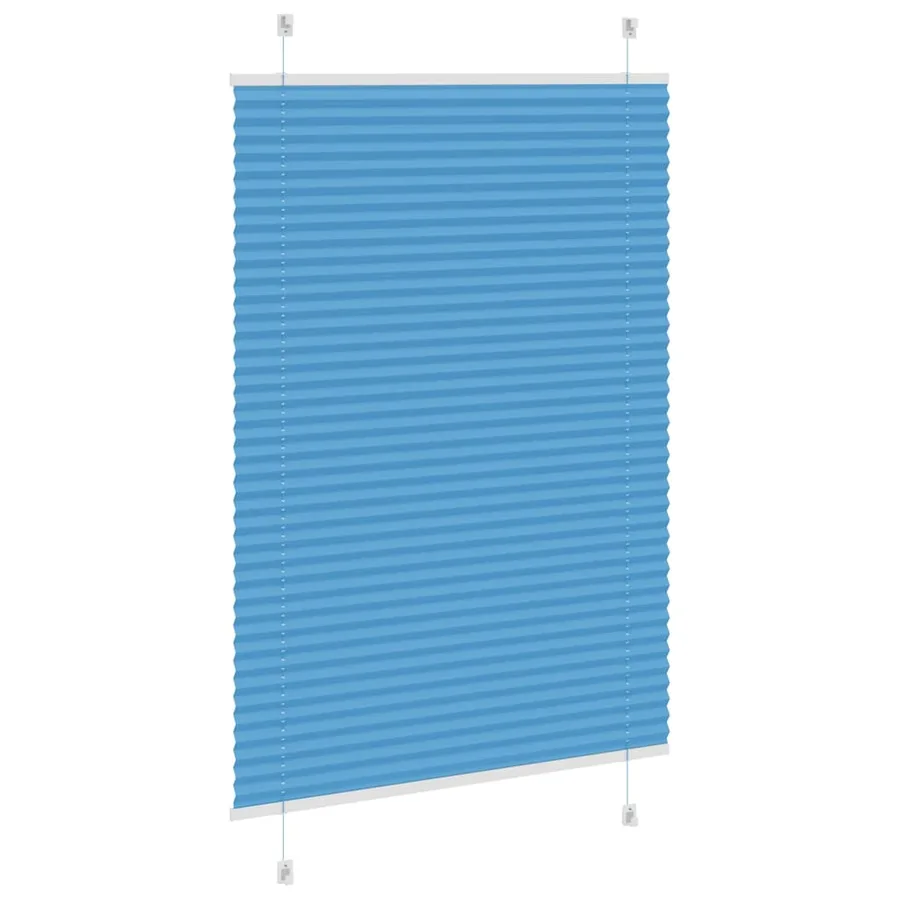Store plissé bleu 95x150 cm largeur du tissu 94,4 cm polyester - 4