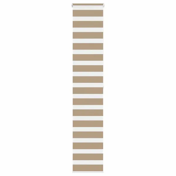 Store zèbre marron sable largeur du tissu 40,9 cm polyester
