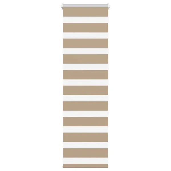 Store zèbre marron sable largeur du tissu 40,9 cm polyester