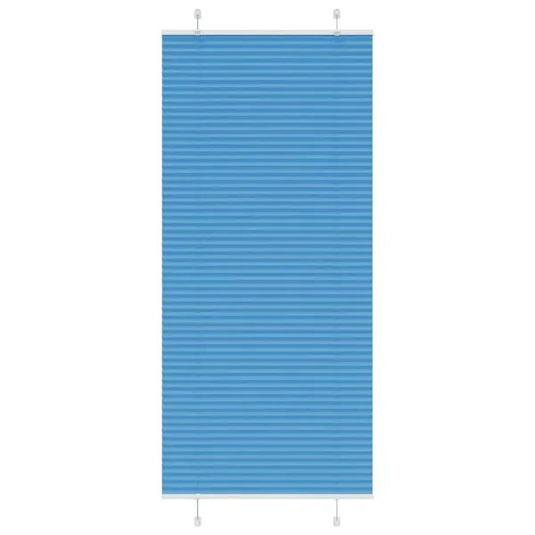 Store plissé bleu 85x200 cm largeur du tissu 84,4 cm polyester