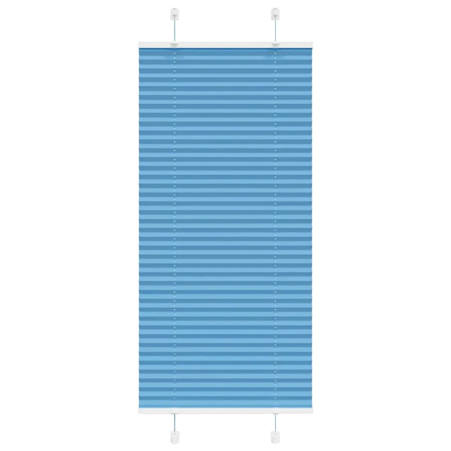 Store plissé bleu 65x150 cm largeur du tissu 64,4 cm polyester