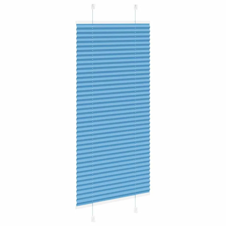 Store plissé bleu 65x150 cm largeur du tissu 64,4 cm polyester - 4