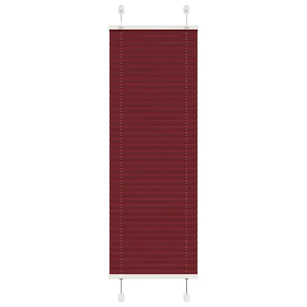 Store plissé rouge bordeaux 45x100 cm largeur du tissu 44,4 cm