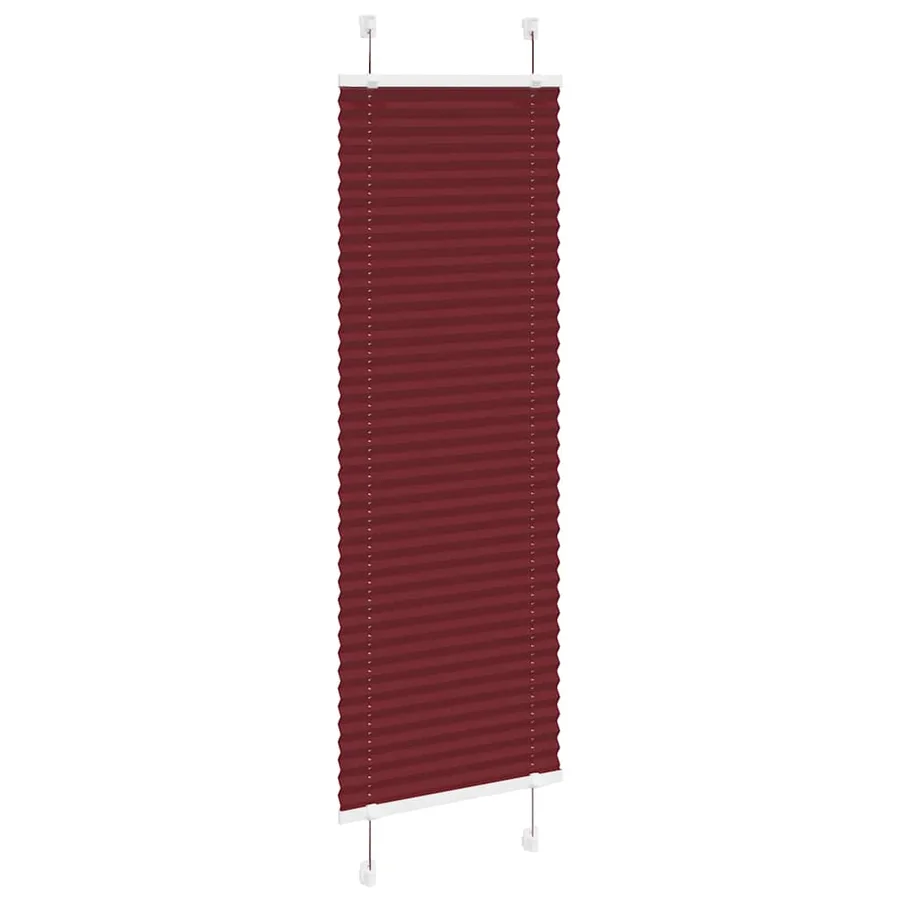 Store plissé rouge bordeaux 45x100 cm largeur du tissu 44,4 cm - 3
