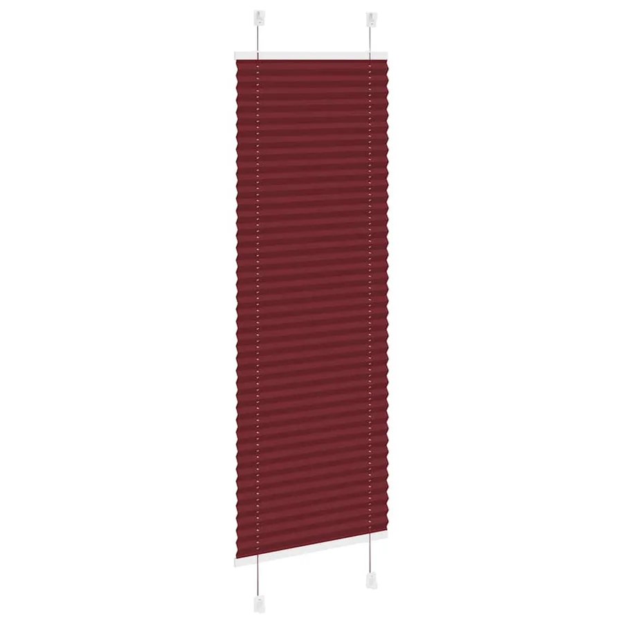 Store plissé rouge bordeaux 45x100 cm largeur du tissu 44,4 cm - 4