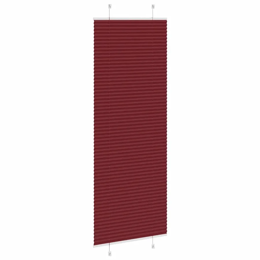 Store plissé rouge bordeaux 75x200 cm largeur du tissu 74,4 cm - 4