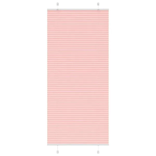 Store plissé rose 85x200 cm largeur du tissu 84,4 cm polyester