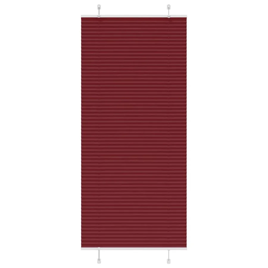 Store plissé rouge bordeaux 100x200 cm largeur du tissu 99,4 cm